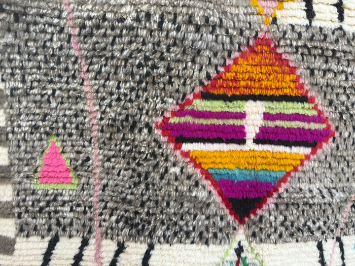 Colorful Beni Ourain Moroccan Rug – Handmade Beni Mrirt Rug