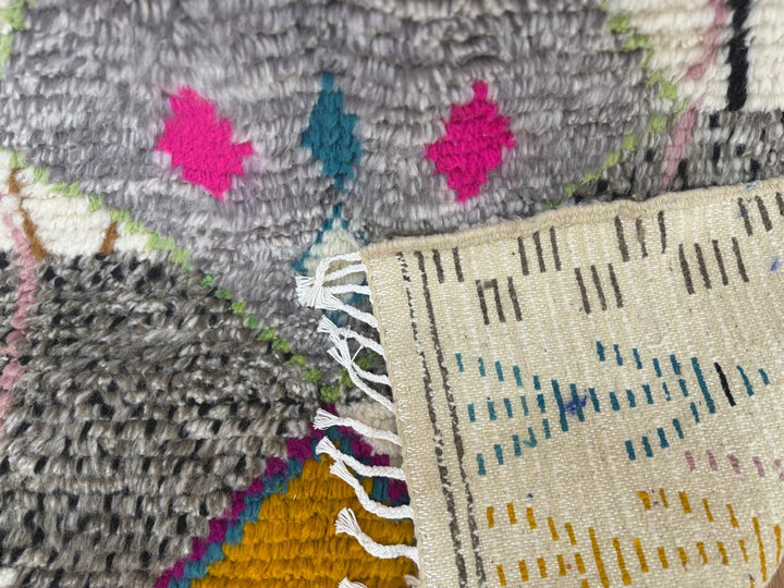 Colorful Beni Ourain Moroccan Rug – Handmade Beni Mrirt Rug
