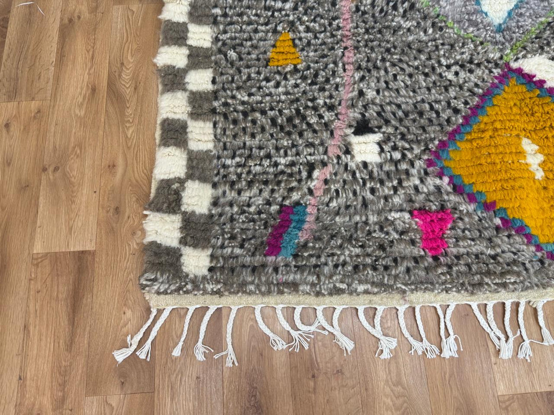 Colorful Beni Ourain Moroccan Rug – Handmade Beni Mrirt Rug