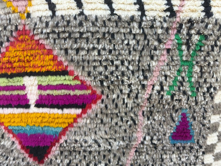 Colorful Beni Ourain Moroccan Rug – Handmade Beni Mrirt Rug
