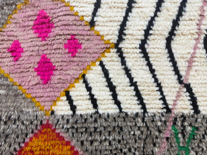 Colorful Beni Ourain Moroccan Rug – Handmade Beni Mrirt Rug