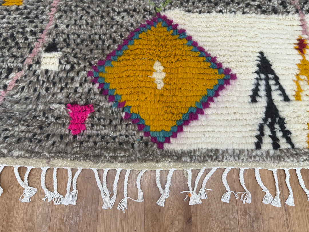 Colorful Beni Ourain Moroccan Rug – Handmade Beni Mrirt Rug