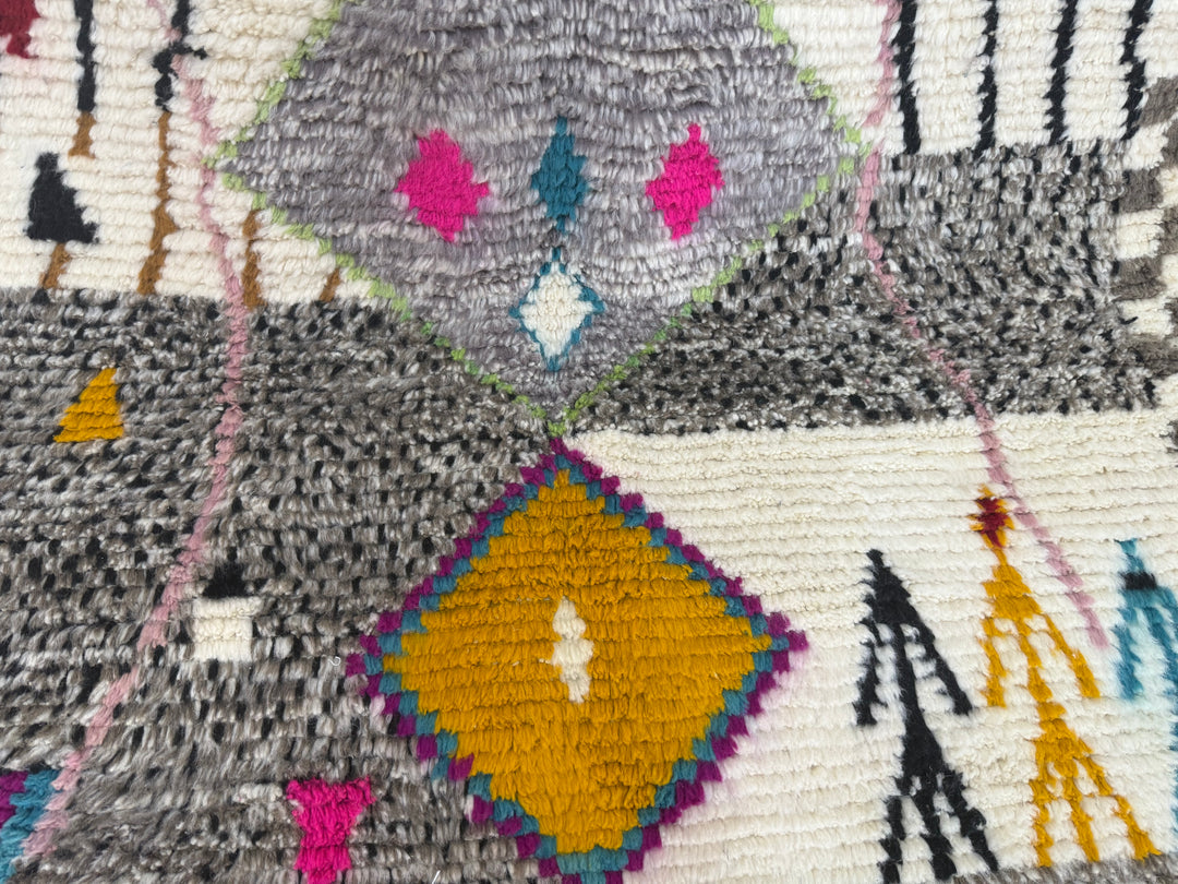 Colorful Beni Ourain Moroccan Rug – Handmade Beni Mrirt Rug