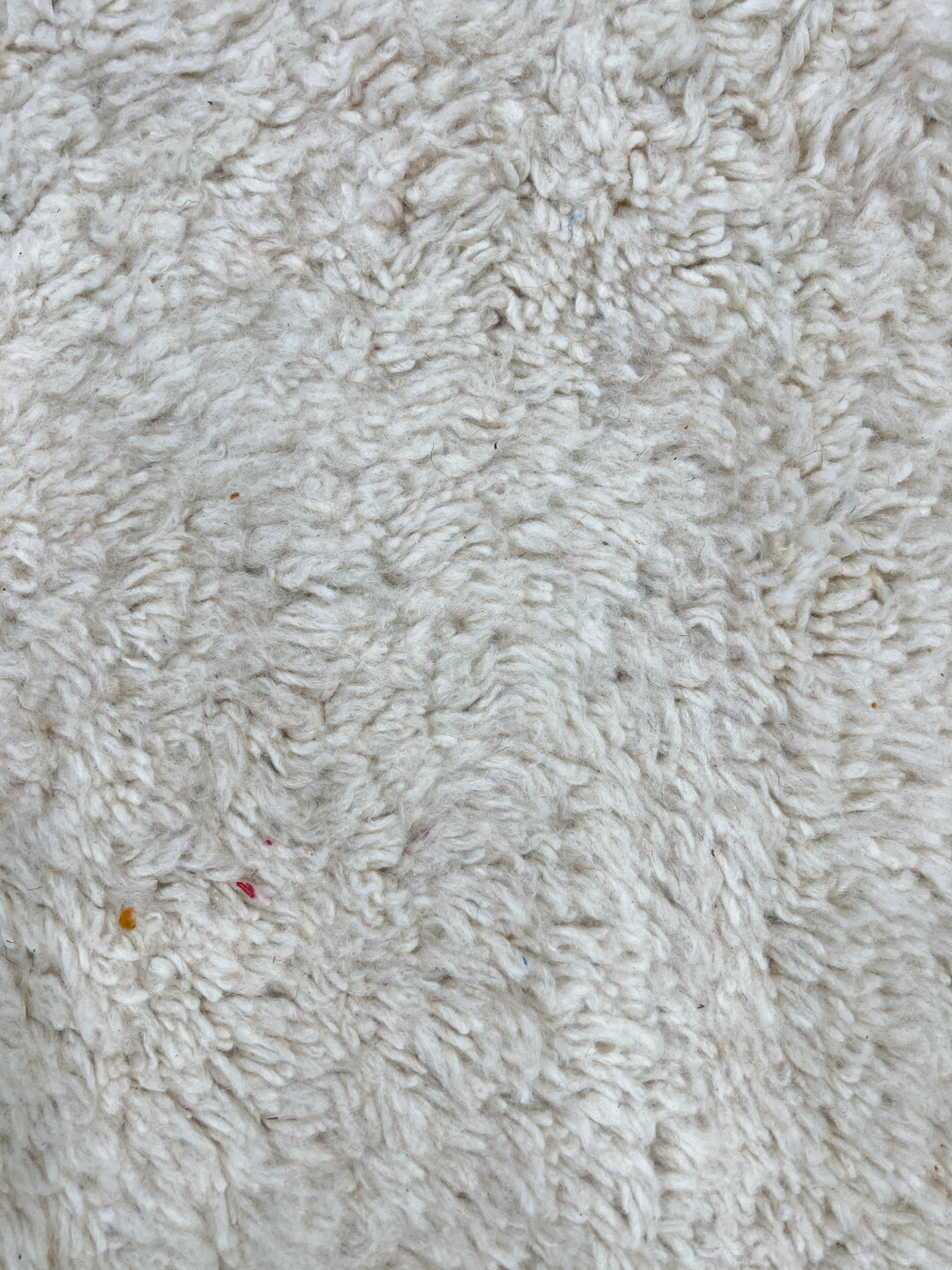 Orange &amp; White Moroccan Rug – Handmade Wool Carpet