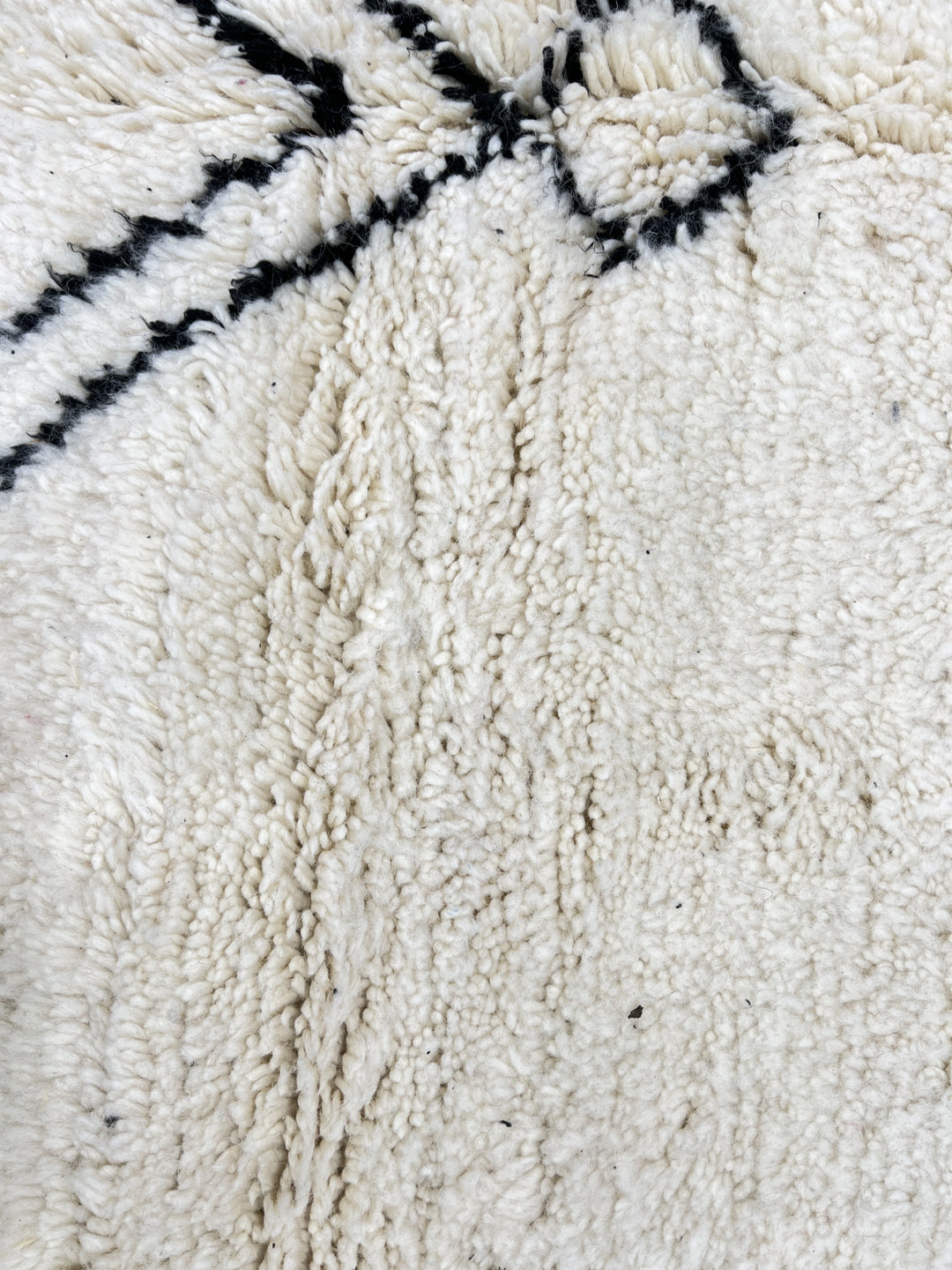 Beni Ourain Moroccan Wool Rug – Black &amp; White