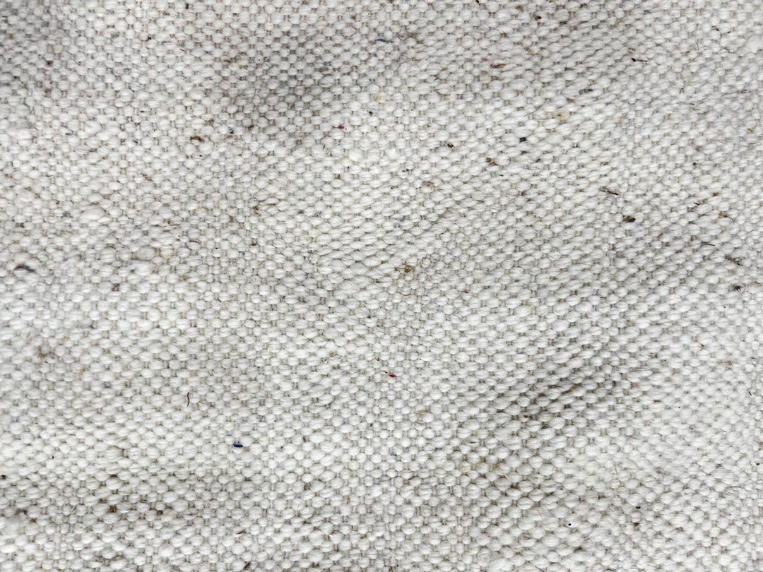 Handwoven Moroccan flatweave wool rug in sage green, lavender, and beige – geometric kilim Berber carpet