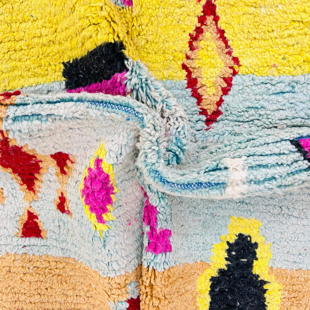 Vintage Moroccan Rug – Handwoven Berber Wool Tribal Carpet