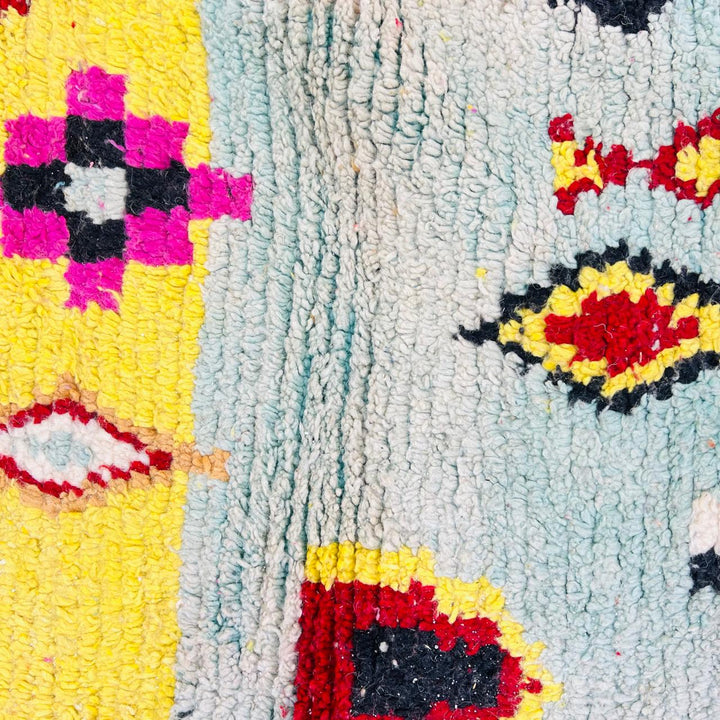 Vintage Moroccan Rug – Handwoven Berber Wool Tribal Carpet