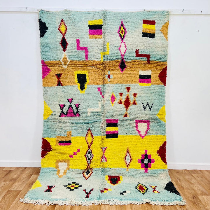 Vintage Moroccan Rug – Handwoven Berber Wool Tribal Carpet