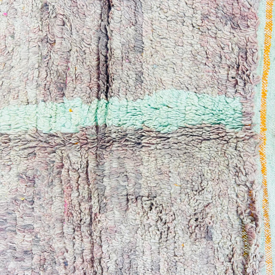 vintage moroccan berber wool rug soft pastel abstract handmade